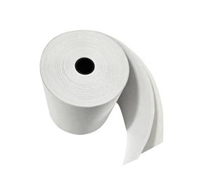 2 Ply Kitchen Till Rolls 76mm - Self Copy Rolls - White/White 20Per Box